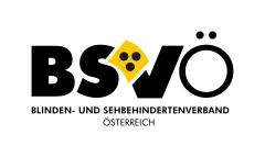 Das Logo ist querformatig und zeigt im oberen Teil über die volle Breite die Abkürzung „BSVÖ“. Die Schrift ist serifenfrei (ähnlich Helvetica), die Buchstaben „BSV“ sind in sehr kräftiger Fettschrift dargestellt, während das Ö als dünner Kreis neben diesen steht. Dadurch wird dieser Buchstabe deutlich vom Abkürzungsbestandteil BSV abgesetzt; ebenso verhält es sich bei den analog aufgebauten Logos der Landesverbände (beispielsweise ist beim Logo des Landesverbandes Kärnten (BSVK) das K in dieser Weise abgesetzt). Der obere Bogen des S und der benachbarte linke Schenkel des V scheinen ineinander überzugehen. Die vermutliche Verbindungsstelle wird allerdings überdeckt von einer stilisierten Armbinde (gelb mit drei schwarzen Punkten). Unter der Abkürzung steht in sehr viel kleinerer Schrift „BLINDEN- UND SEHBEHINDERTENVERBAND ÖSTERREICH“. Das im Wikipediaartikel gezeigte Logo ist schwarz (mit gelber Armbinde) auf weiß, auf der Homepage des BSVÖ erscheint es schwarz vor gelbem Hintergrund.
