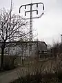 Ehemaliger Tragmast von Deutschlands erster Hochspannungsleitung Lauchhammer – Riesa