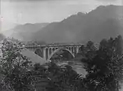 Mit einer Länge von 84 Metern war der Thur­viadukt I zwischen Krummenau und Nesslau das bedeutendste Bau­werk der BT im Obertoggenburg.