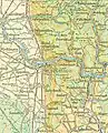 (1a) Westliche und nordwestliche Grenze des Buntsandsteins: nördlich Leimens - Heidelberg - Handschuhsheim - Heiligkreuzsteinach - Steinachtal nach Norden. (2c) Übergangszone zum südlichen Muschelkalkgebiet: längs der Linie Rohrbach -  Neckargemünd - Schönbrunn - Schwarzach -  Aglasterhausen. Weitere kartographische Darstellungen und Luftaufnahmen der Region: