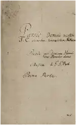 Matthäus-Passion von Johann Sebastian Bach – Titelblatt der Reinschrift Bachs (spätere Fassung von 1736)