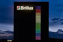 Büroturm der Brillux Zentrale in Münster; Rückansicht im Abendlicht