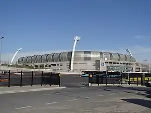 Außenansicht des Başakşehir Fatih Terim Stadı im Dezember 2017