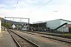 Bahnhof Bad Gleichenberg Richtung Südosten (Richtung Streckenende)