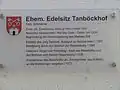 Infotafel zum Tannböckhof