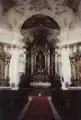 Inneres der Kreuzkirche mit Hochaltar