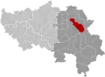 Lage von Baelen in der Provinz Lüttich