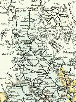 Bahnen in Schleswig-Holstein 1899