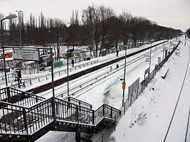 Bahnhof Biesdorf im Dezember 2010