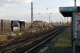 Überreste des Haltepunktes Dortmund-Hoesch 2008