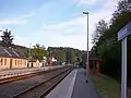Gleisanlagen des Bahnhofs Einsiedel (2016)