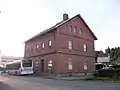 Bahnhof Eppendorf, Empfangsgebäude Straßenseite (2016)