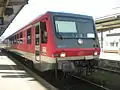 Regionalbahn nach Friedrichshafen Hafen mit Baureihe 628