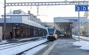 GTW von Thurbo auf Gleis 2