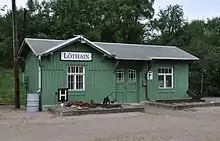 Bahnhofsgebäude des Museusbahnhofes in Löthain