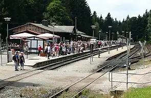 Bf Schierke, ein­ziger Zwi­schen­halt für Fahr­gäste