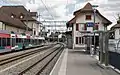 Bahnhof Täuffelen und ex-BTI-Betriebsgebäude