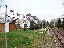 Bahnhof Walthersdorf (Erzgeb), Bahnsteig (2016)