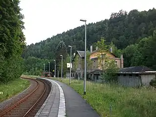 Bahnhof Wilischthal, Normalspurteil (2017)