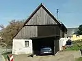 Giebelseite des Wohnstallhauses
