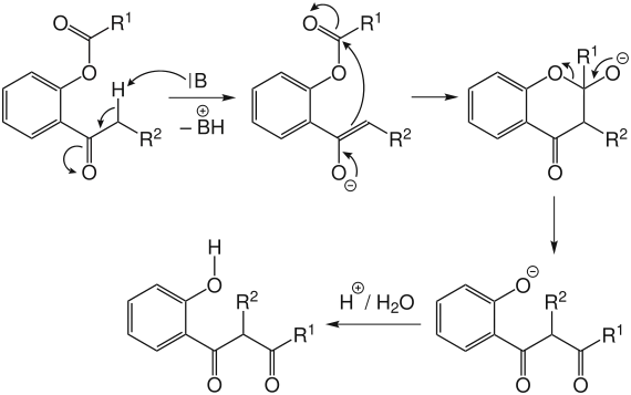 Mechanismus der Baker-Venkataraman-Umlagerung