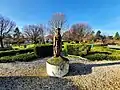 Park mit Szent-István-Statue