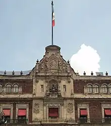 Mittelrisalit des Palacio Nacional, Mexiko-Stadt