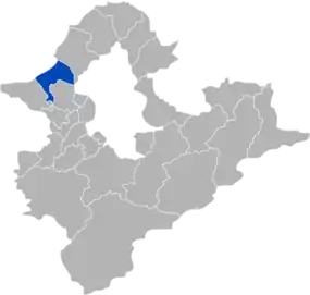 Karte von Taiwan, Position von Bali hervorgehoben