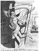 Der sogenannte Tod oder der geflügelte Saturn nächst der Elbbrücke in Neustadt