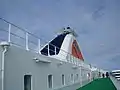 Schornstein mit Tallink-Logo