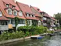Häuserzeile an der Regnitz