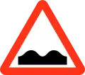 Unebene Fahrbahn