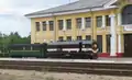 Aus Alūksne eingefahrener Zug in Gulbene