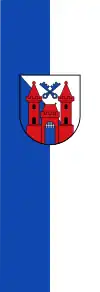 Die Flagge der Stadt Ladenburg