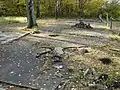 Reste der ehemaligen Baracke 9 des Häftlingslagers