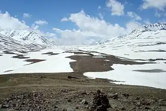 Blick vom Baralacha La North zum Baralacha La South