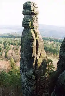 Barbarine (43 m hoch), Sächsische Schweiz