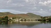 Barca d'Alva und Straßenbrücke über den Douro