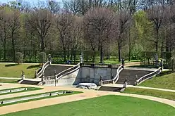 Die „Stille Musik“ genannte Treppe im Barockgarten Großsedlitz