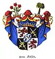 Freiherrliches Wappen derer von Fersen 1674.