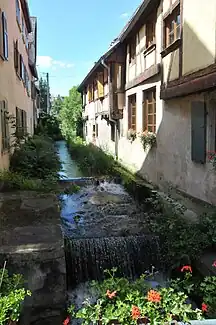 Die Kirneck kurz vor Eintritt in den unterirdischen Kanal