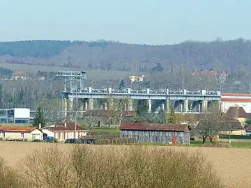 Blick von Saint-Agne auf das Kraftwerk