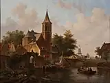 Bartholomeus Johannes van Hove: Stadtansicht der Mole von Den Haag (1844), Sammlung Rademakers