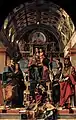 Thronende Madonna mit Kind und Heiligen, 1499, Pinakothek Brera