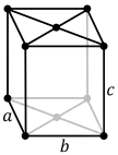 Orthorhombisch basiszentriertes Gitter:oC, oA (oB,oS)