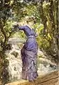 Lesendes Mädchen am Wasserfall, 1882