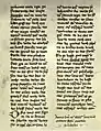 Niederländisch-niederdeutsche Bastarda (Hybrida) in einer Handschrift von 1466 (Auszüge aus dem Alten Testament in deutscher Sprache). Rostock, Universitätsbibliothek, Ms. Theol. 33, fol. 108v