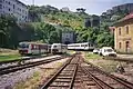 Depot Bastia: Mittig ein Billard-Beiwagen, 1994