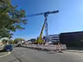 Bauarbeiten am Sana Klinikum 2022
