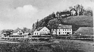Ulrichsberg. Correspondenzkarte (Detail). Gelaufen 1902